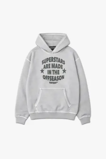 Kortsiide - Superstar Stitched Hoodie - Dusk Grey