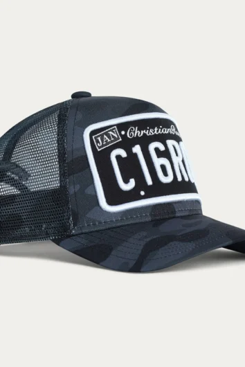 Christian Rose - Private Plate Trucker Cap - Black Camo