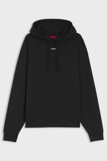 HUGO - Dapo Logo Print Hoodie - Black