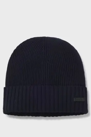 BOSS - Fati Wool Beanie - Navy