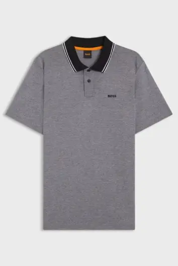 BOSS - Peoxford Cotton Polo Shirt - Black