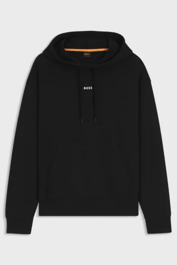 BOSS - WeSmall Pullover Cotton Hoodie - Black