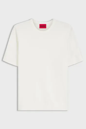 HUGO - San Carl Short Sleeved Sweater - Natural (White)