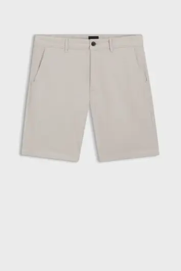 BOSS - Chino Slim Fit Shorts - Open Grey