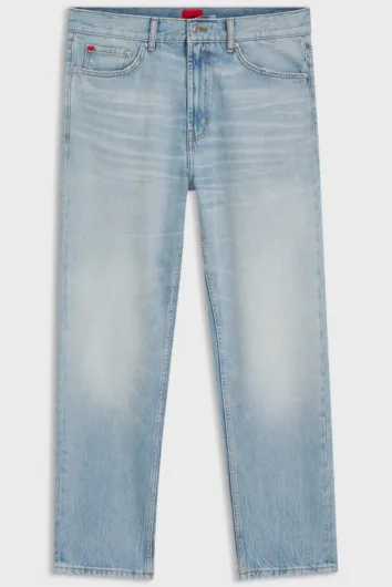 HUGO - 838 Relaxed Tapered Fit Jeans - Bright Blue Denim