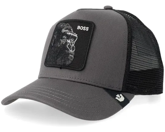 Goorin Bros - The Boss Gorilla Trucker Cap - Grey - Image 2