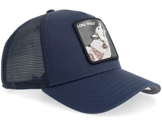 Goorin Bros - Lone Wolf Trucker Cap - Navy - Image 3