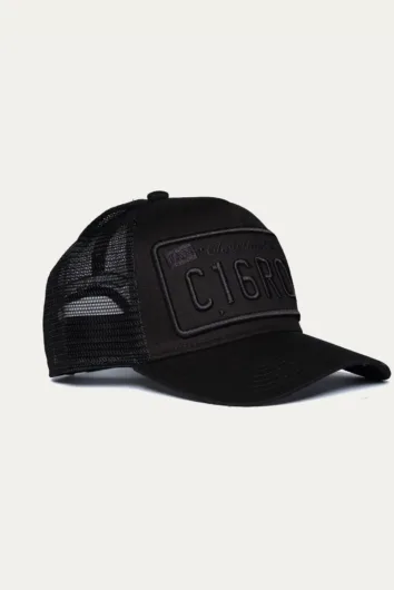 Christian Rose - Private Plate Trucker Cap - Black/Black