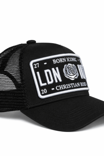 Christian Rose - Iconic Plate Cap - Black/White