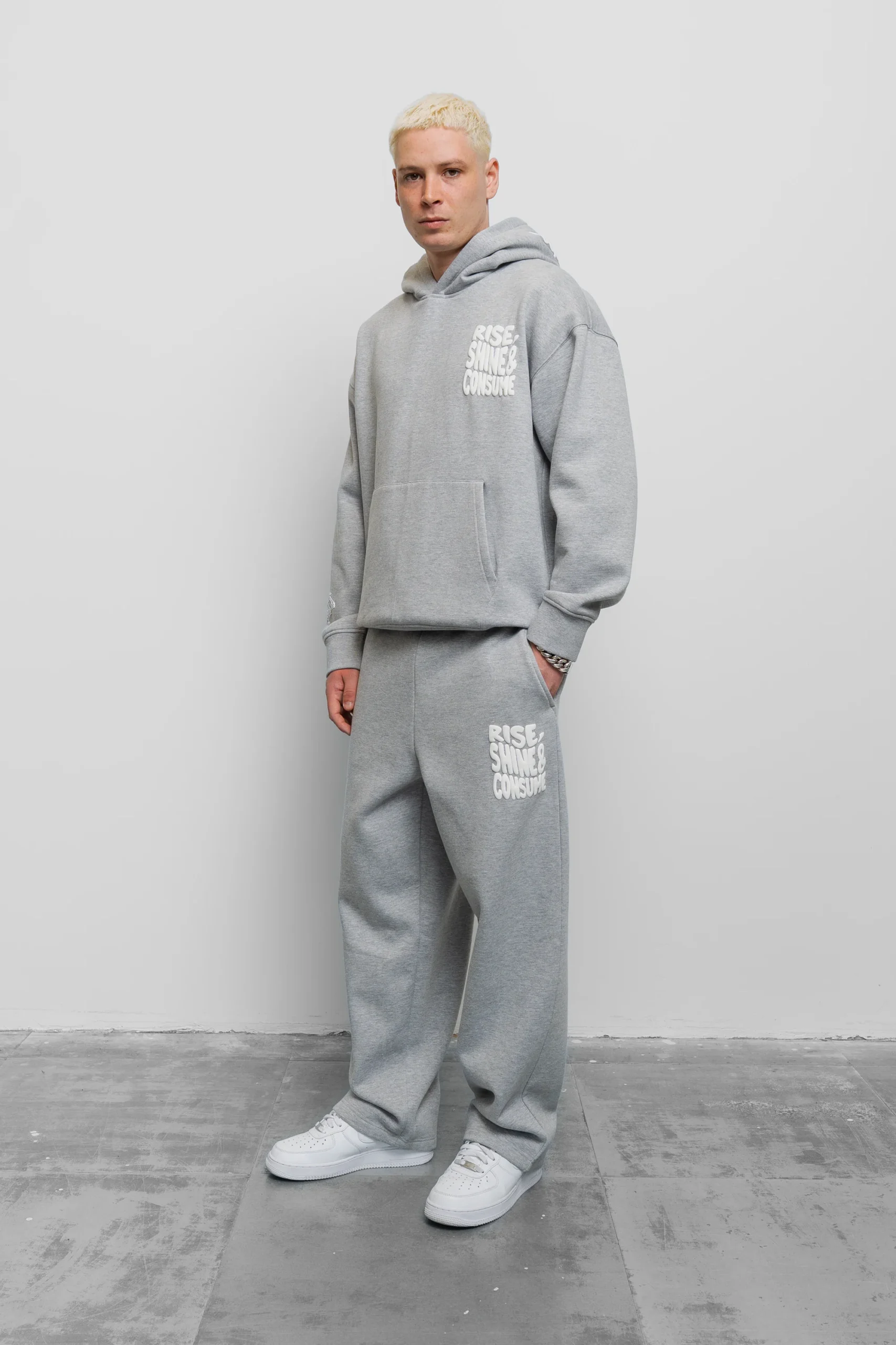 Fresh Couture - Rise Jogger 054 - Marl Grey - Image 2