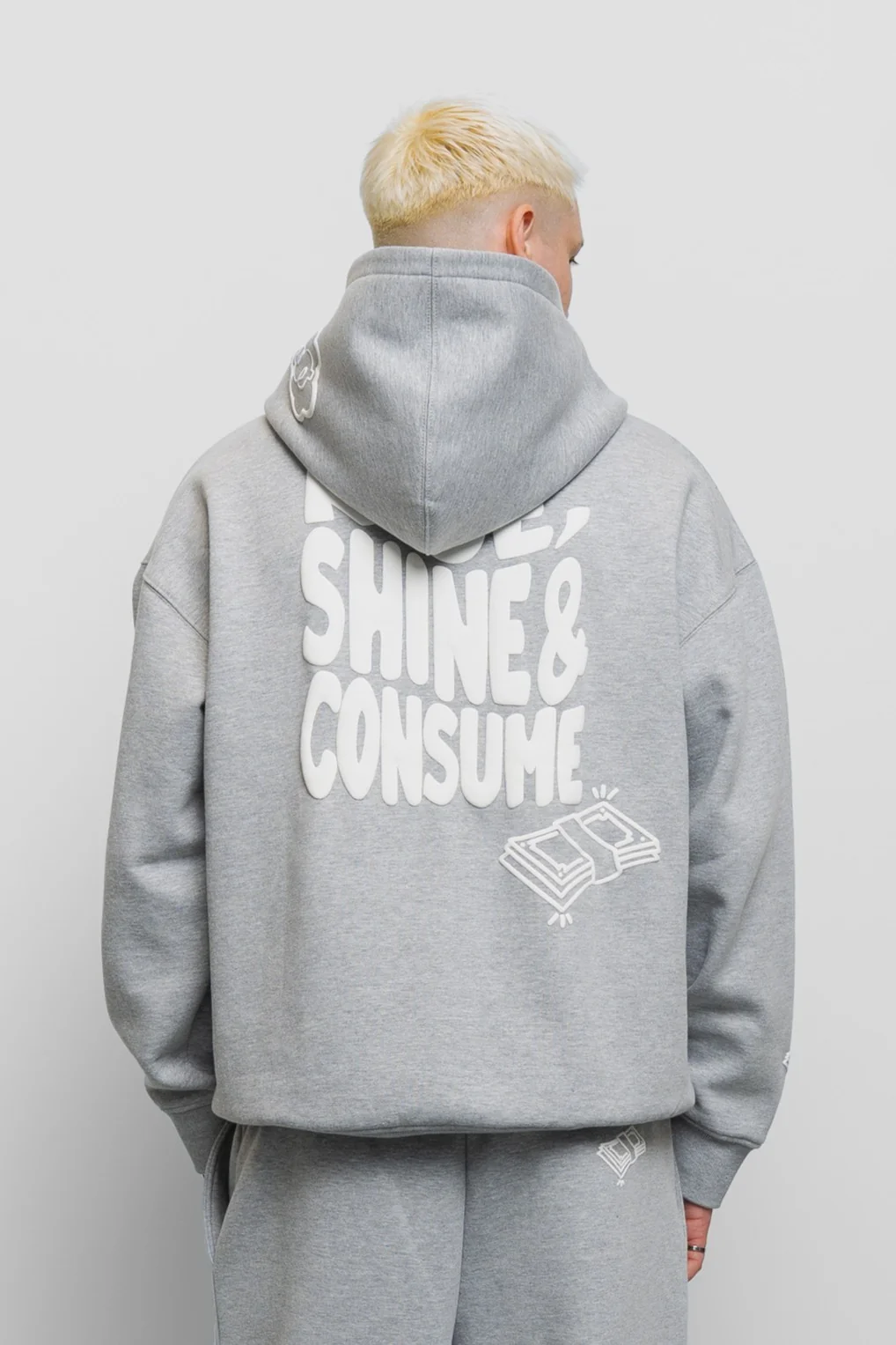 Fresh Couture - Rise Hoodie 053 - Marl Grey - Image 3