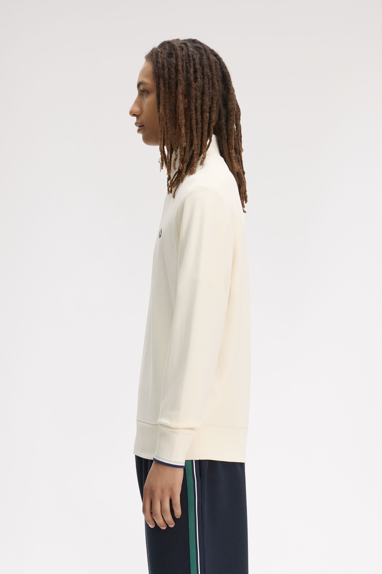 Fred Perry - Halfzip Sweatshirt M3574 - Ecru - Image 8