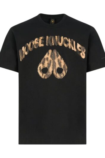 Moose Knuckles - Leopard Logo T-Shirt - Black