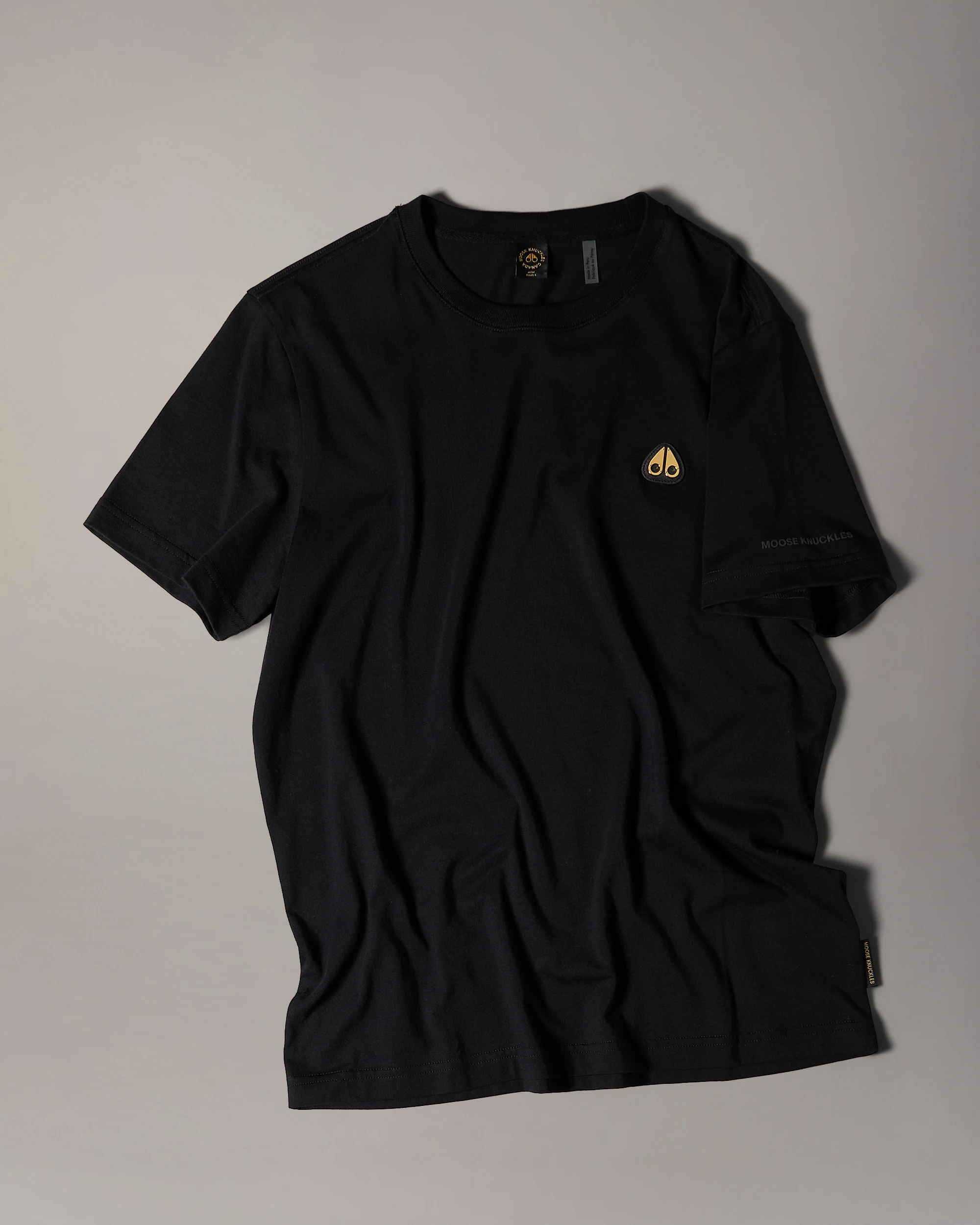 Moose Knuckles - Gold Series Crescent T-Shirt - Black - Image 6