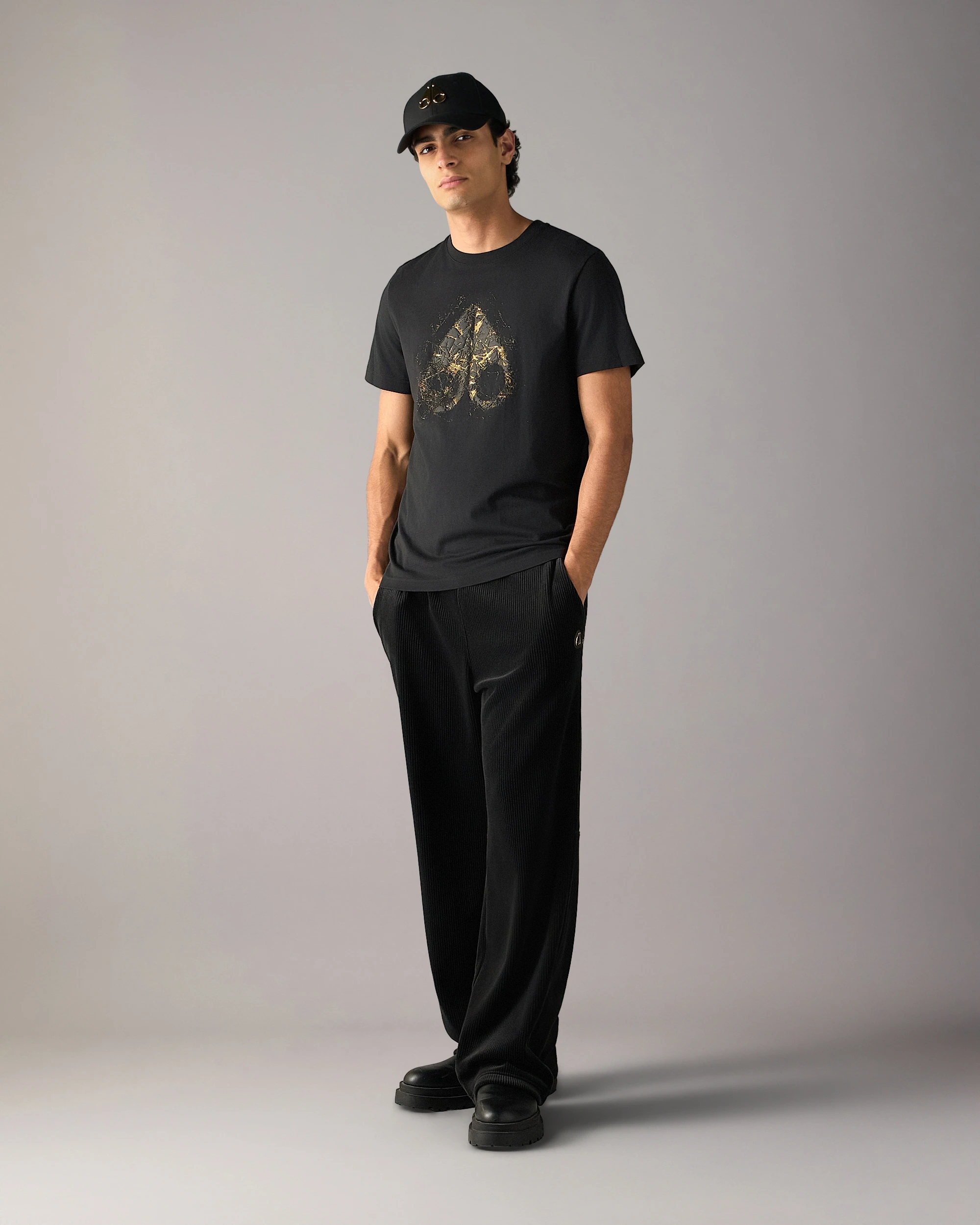Moose Knuckles - Gold Series Icebreak Logo T-Shirt - Black - Image 10