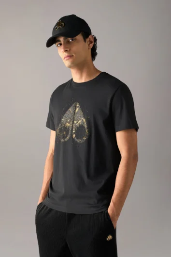 Moose Knuckles - Gold Series Icebreak Logo T-Shirt - Black