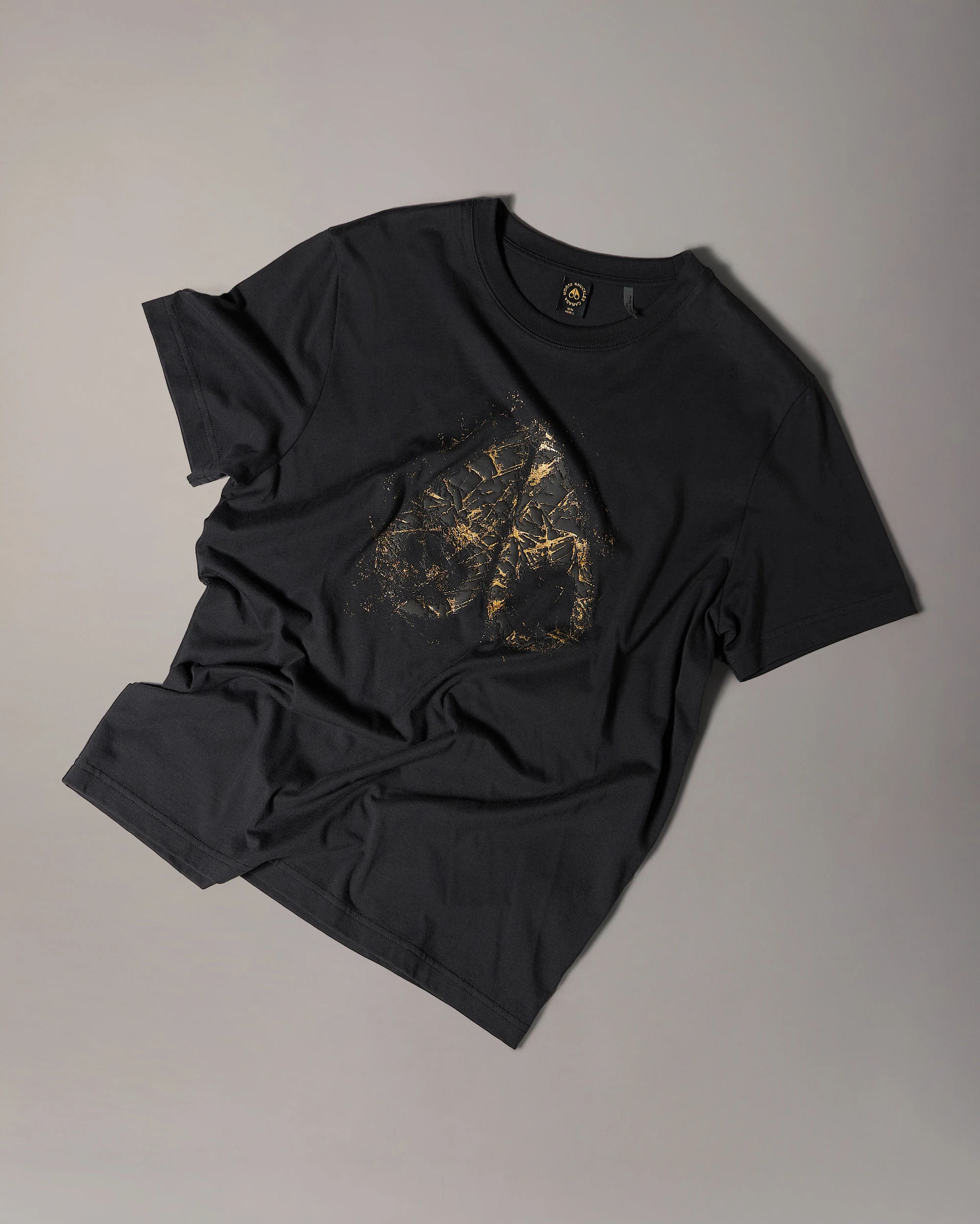 Moose Knuckles - Gold Series Icebreak Logo T-Shirt - Black - Image 11