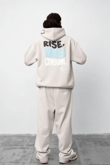 Fresh Couture - Rise, Shine & Consume Jogger - Light Grey