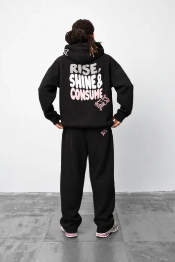 Fresh Couture - Rise, Shine & Consume Jogger - Black