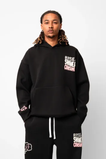 Fresh Couture - Rise, Shine & Consume Hoodie - Black