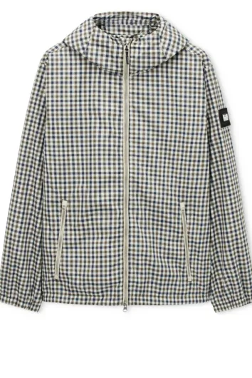 Weekend Offender - Campania Check Statement Windbreaker Jacket - Mid House Check