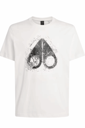 Moose Knuckles – Ice Break Logo T-Shirt – White